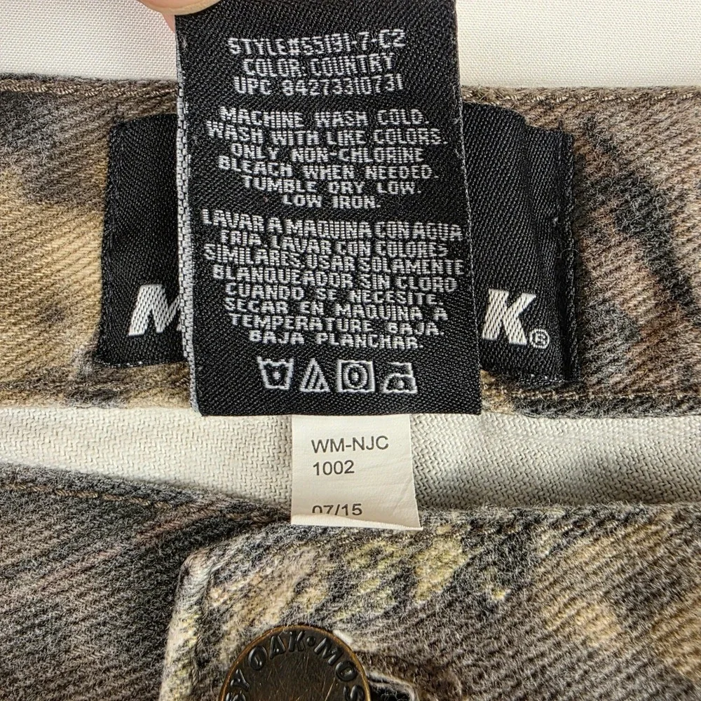 Mossy Oak Men's 38x30 Camo Hunting Pants Outdoor Casual Cotton Blend